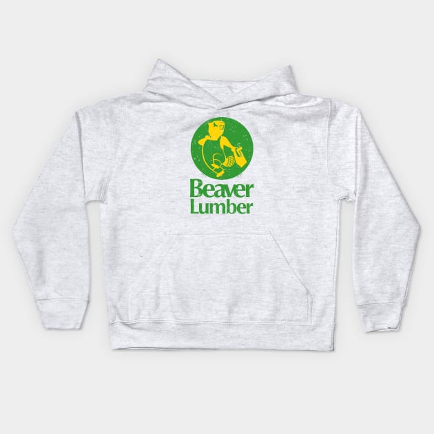 Beaver Lumber [Worn] Kids Hoodie by Roufxis